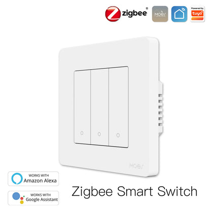 New Star Ring Tuya Smart Zigbee3.0 Push Button Switch/Scene Switch Smart Life APP Remote Control Work with Alexa Google