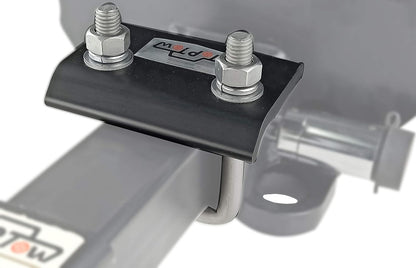 64707 Trailer Hitch Tightener anti Rattle Clamp for 1.25 Inch and 2 Inch Receiver Hitches, Black Aluminum Stabilizer Plate, 2 Packs