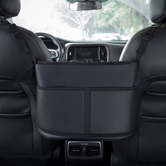 Leather Car Handbag Holders Car Organizers and Storage Front Seats Gap Car Seats Gap Filler Organizer Storage Bag for Car Seats