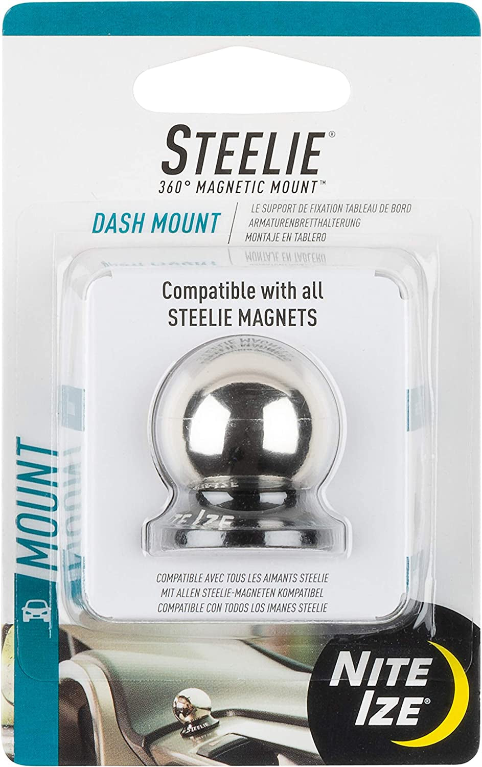 Steelie Dash Mount - Additional Car Mount Dash Ball for Steelie Magnetic Phone Mounting System - Cell Phone Accessories for Dashboard Mount Set